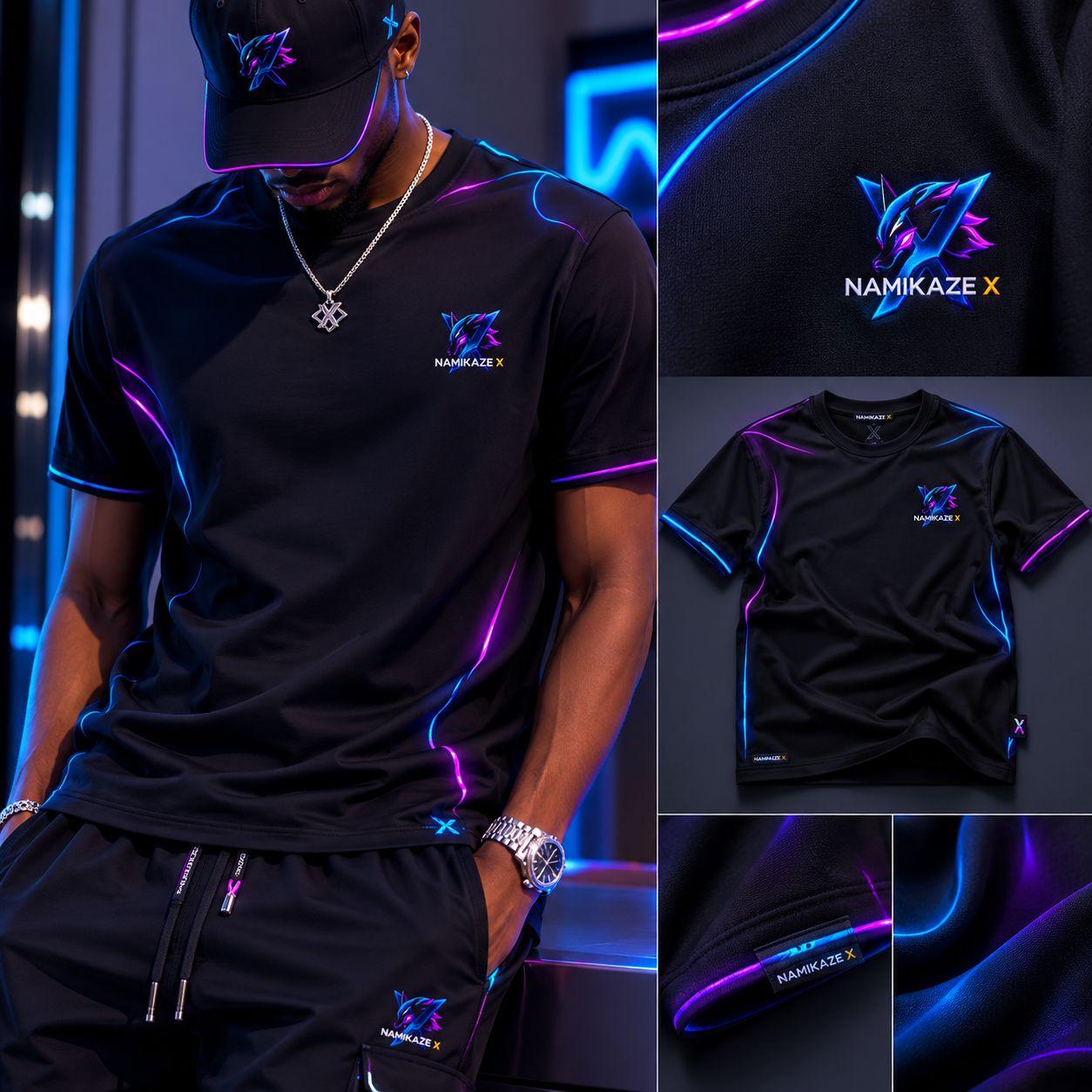 NAMIKAZEX T-SHIRT NÉON LINER X