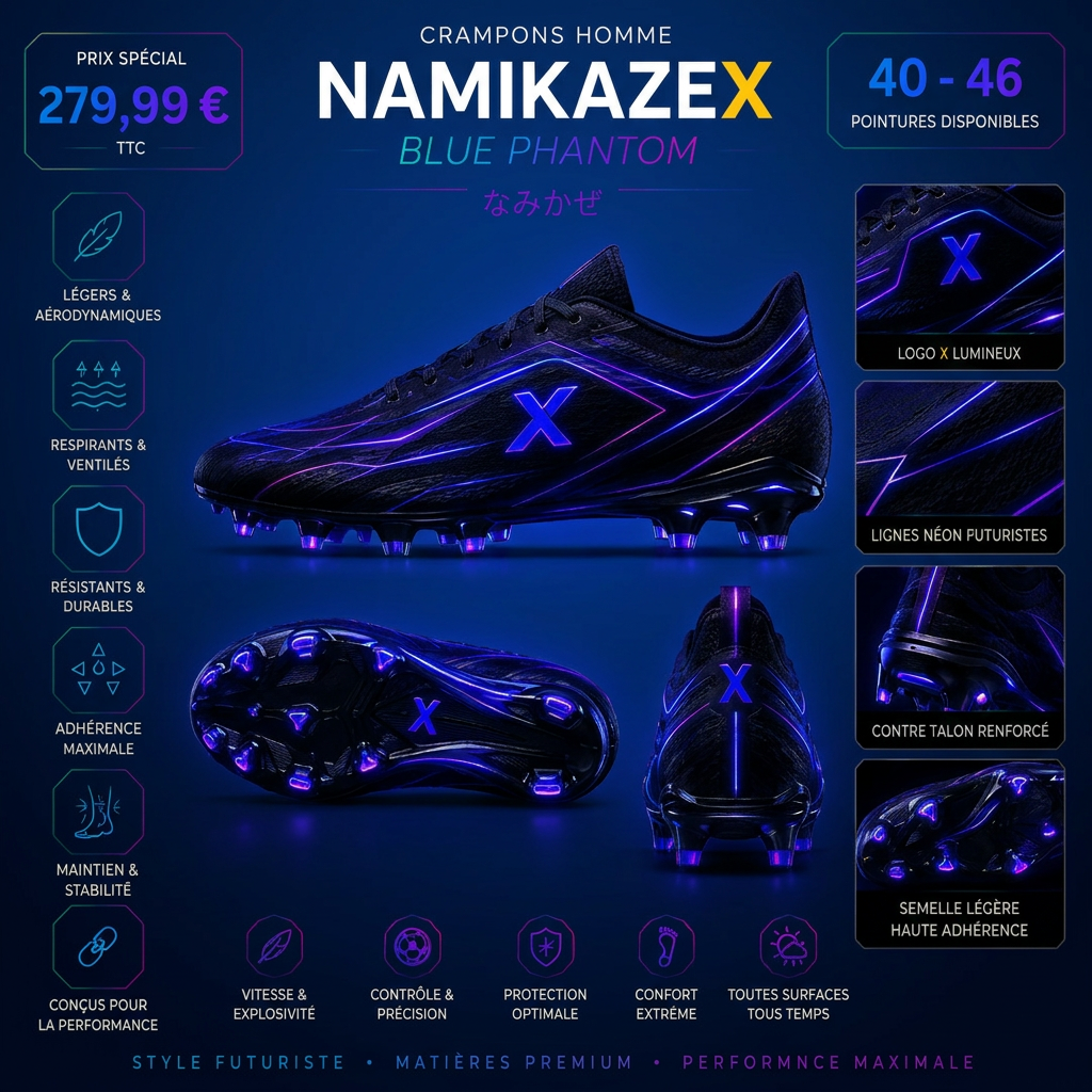 NAMIKAZEX : CRAMPON BLUE PHANTOM BV13