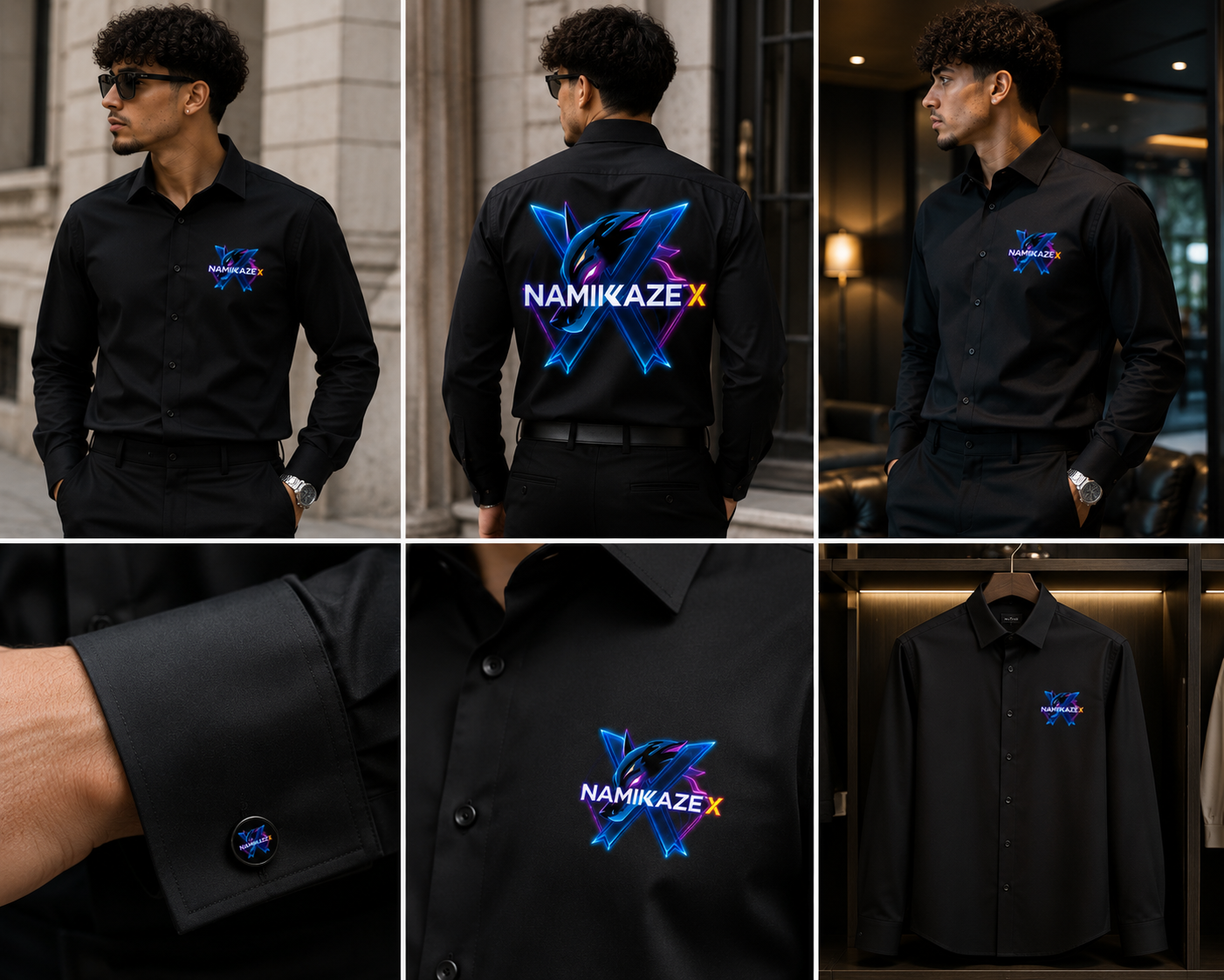 NAMIKAZEX Chemise longue manche X