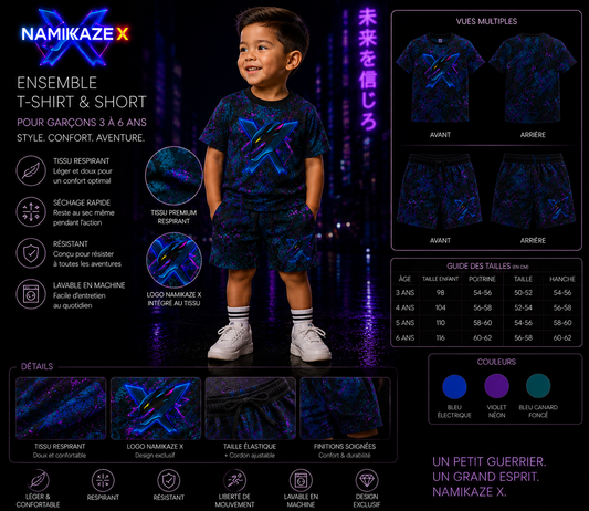 NAMIKAZEX ENSEMBLE ENFANTS STYLE WAX X 3 A 6 ANS