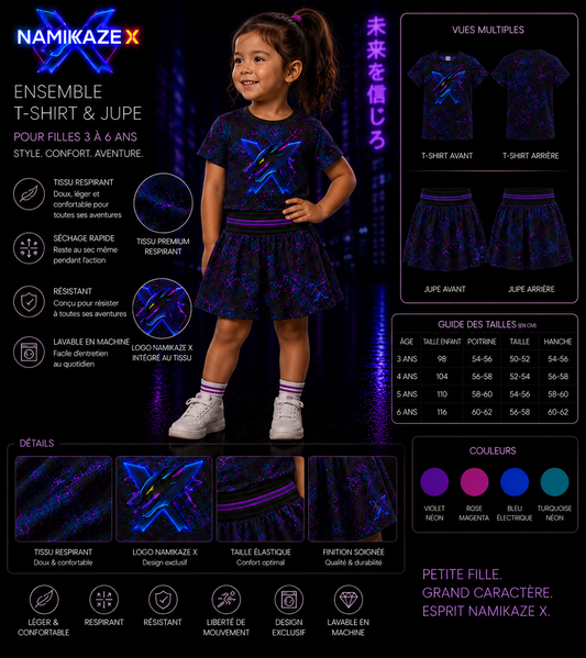 NAMIKAZEX ENSEMBLE ENFANTS STYLE WAX X 3 A 6 ANS FILLES