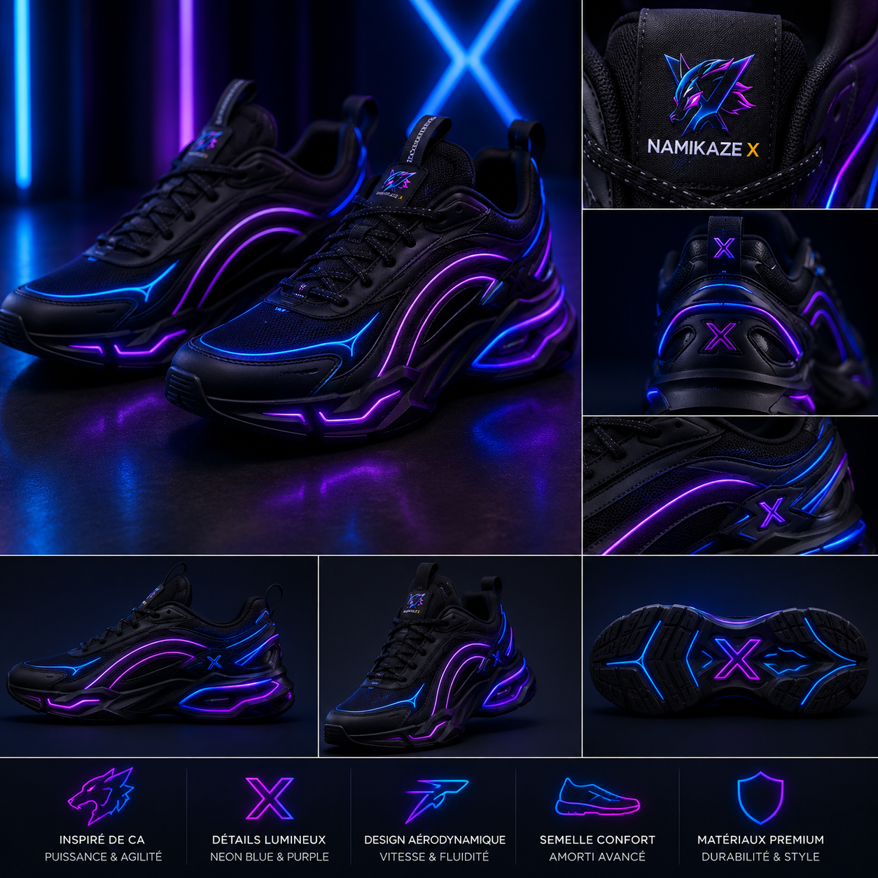 NAMIKAZEX CHAUSSURE NÉON LINER XV15