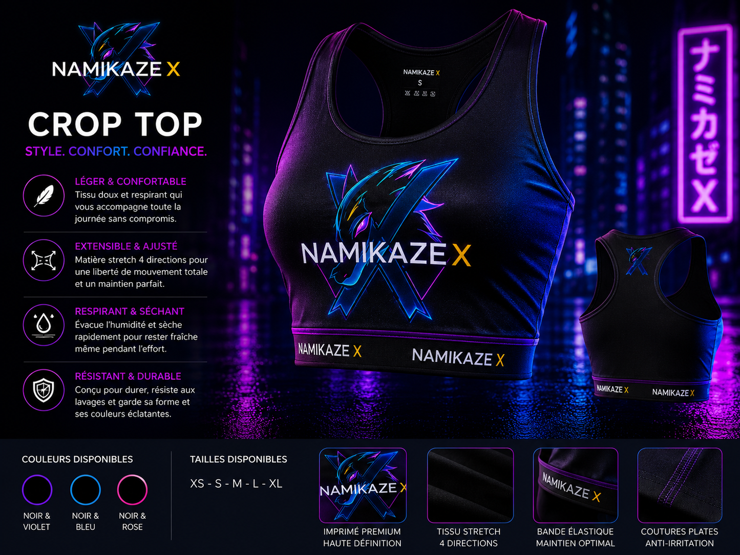 NAMIKAZEX CROP TOP X