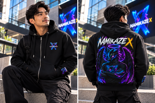 NAMIKAZEX : SWEAT A CAPUCHE ZIPPÉ GODS   SHADOW X