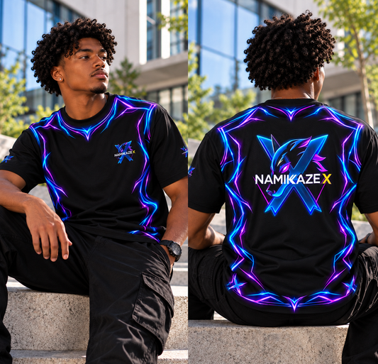 NAMIKAZEX : T-SHIRT NÉONE LINER CYBERPUNK X