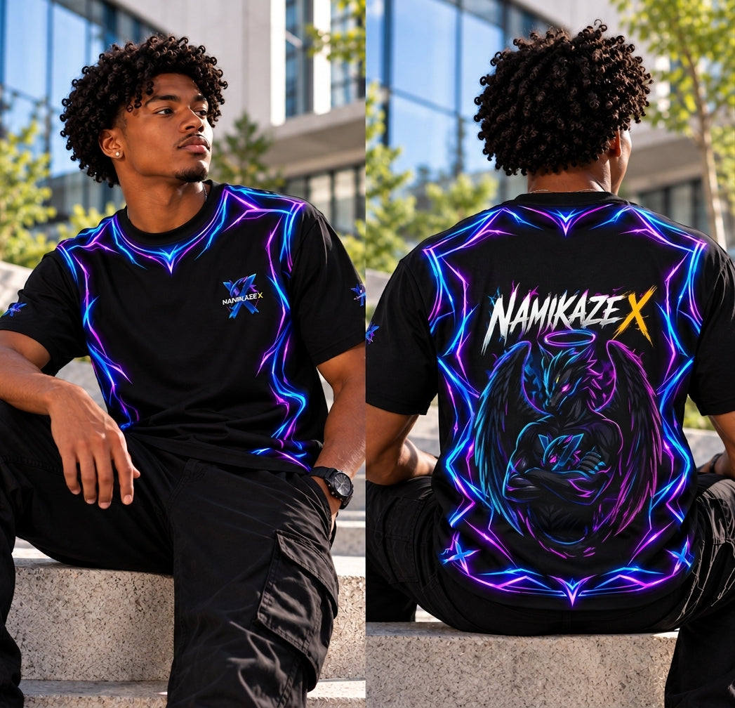 NAMIKAZEX : T-SHIRT NÉON LINER GODS SHADOW X