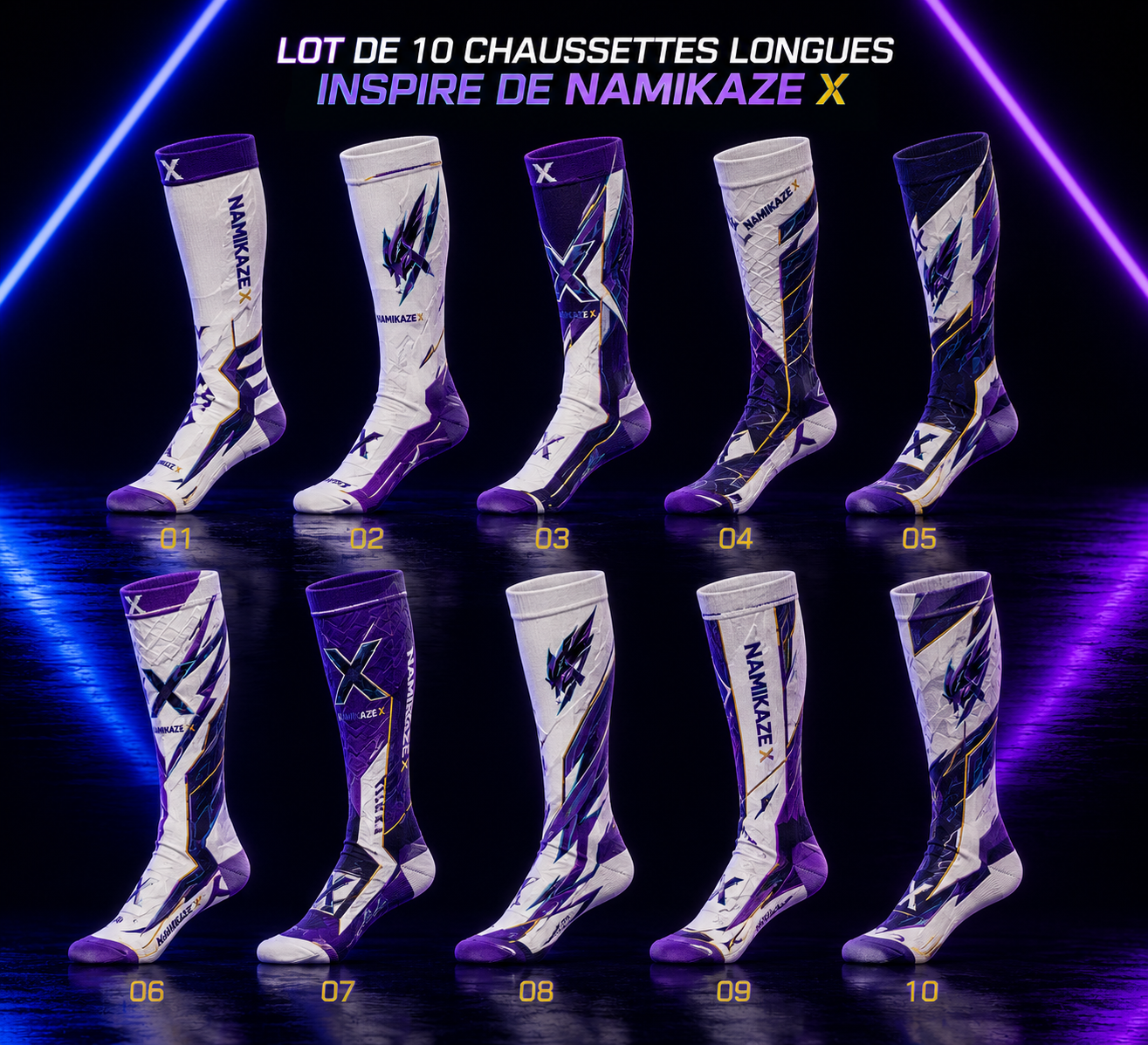 NAMIKAZEX LOT CHAUSSETTE DE 10 ITEUR X00