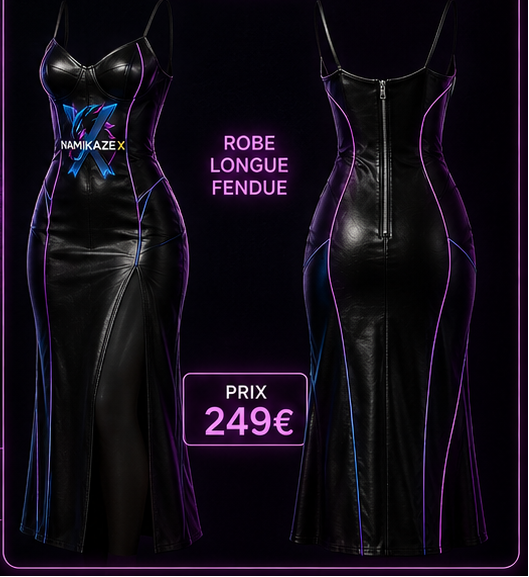 NAMIKAZEX ROBE CUIRIX X LONGUE
