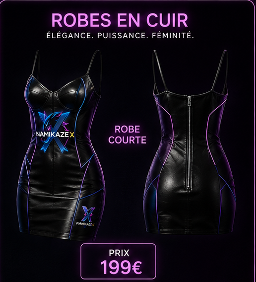 NAMIKAZEX ROBE CUIRIX X COURTE