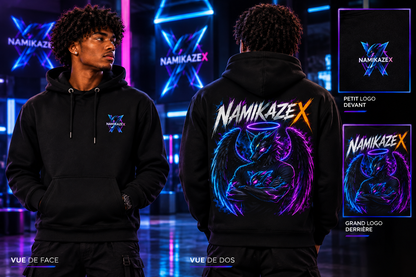 NAMIKAZEX ; SWEAT A CAPUCHE UNISEXE GODS SHADOW X
