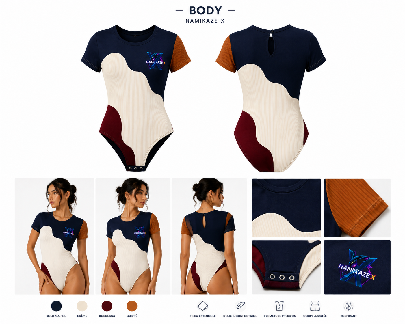 NAMIKAZEX : BODY MULTICOLORE X-2