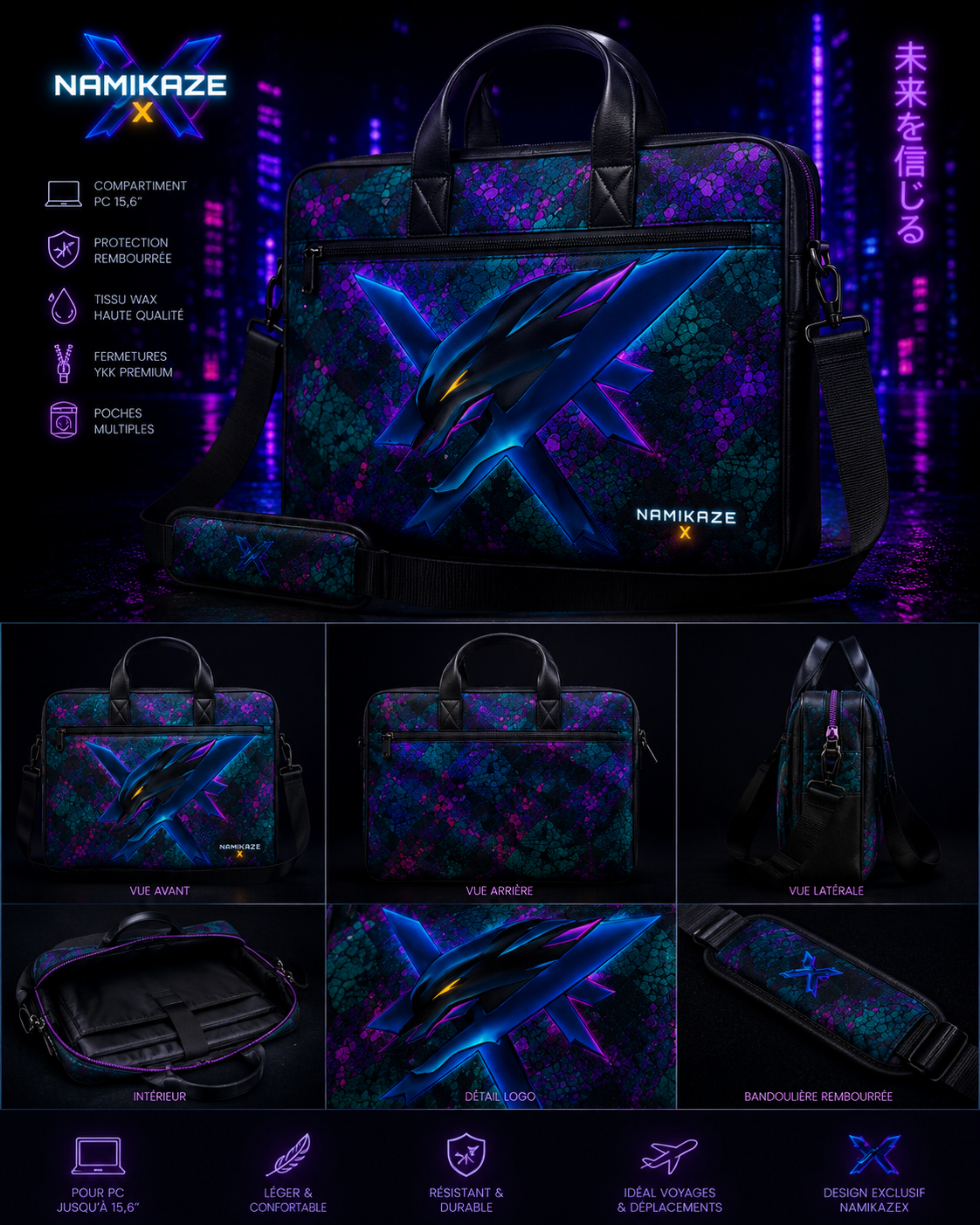 NAMIKAZEX : SAC PC PORTABLE WAX X