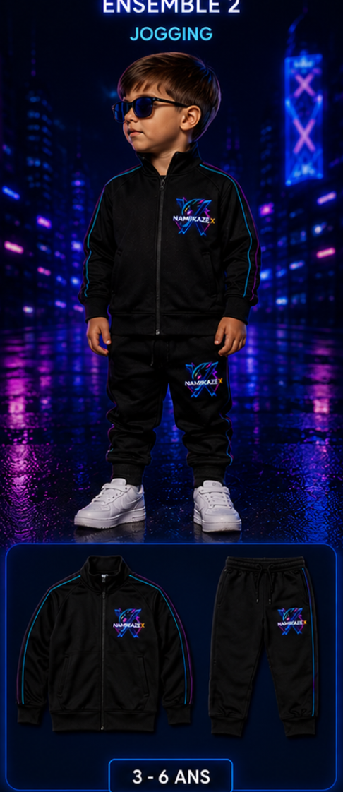 NAMIKAZEX ensemble garçons 3-6 ans jogging