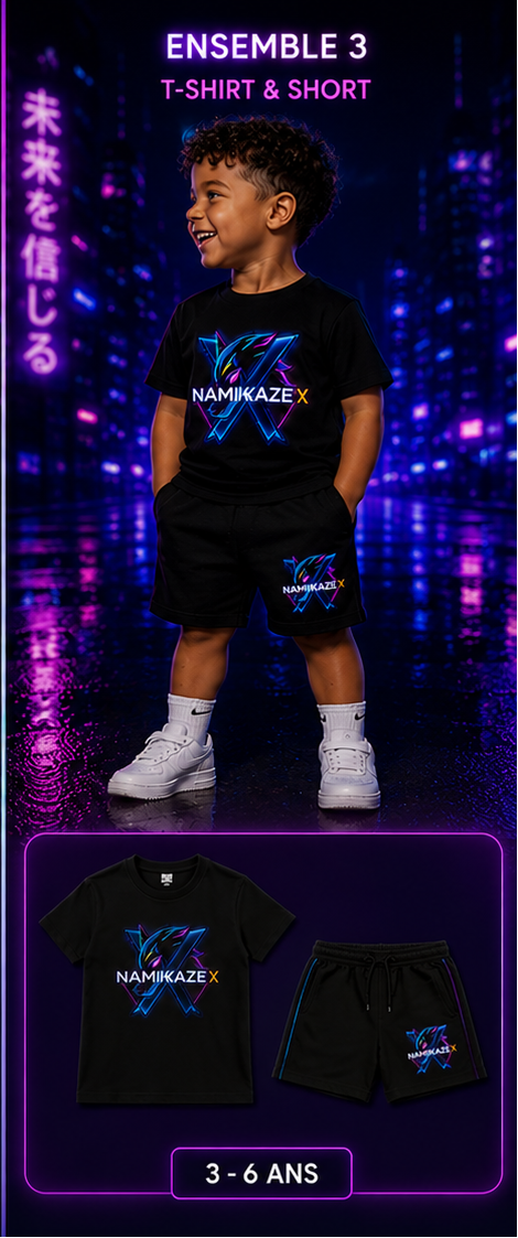 NAMIKAZEX ensemble garcons t-shirt /short
