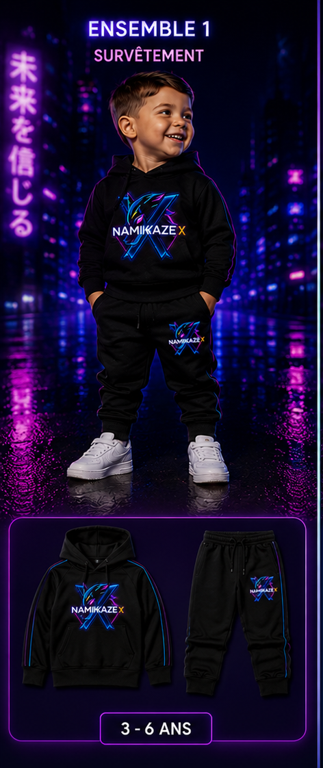 NAMIKAZEX ensemble garçons survêtement 3-36 mois