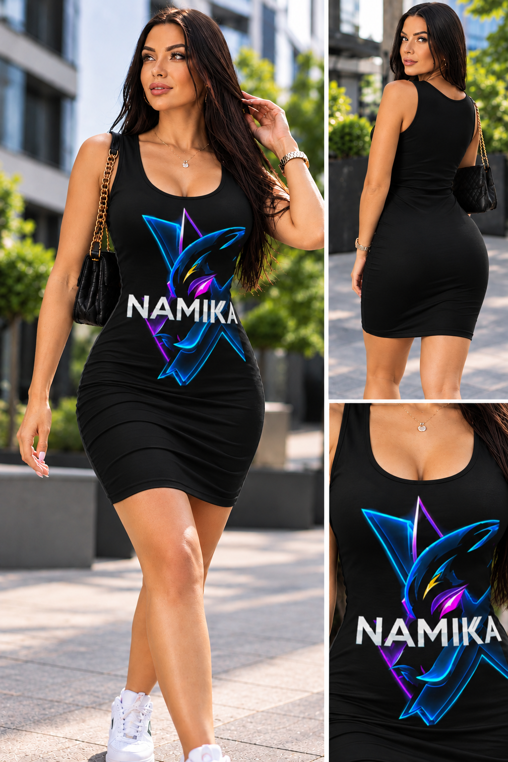 NAMIKAZEX : ROBE NOIR MOULANTE XC2