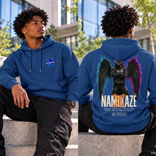 NAMIKAZEX : SWEAT A CAPUCHE BLEU SHADOW X