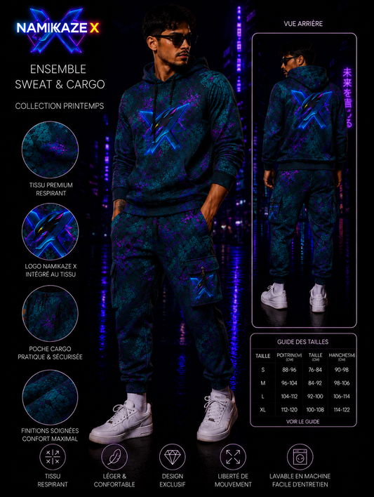 NAMIKAZEX ENSEMBLE PANTALON ET SWEAT WAX X